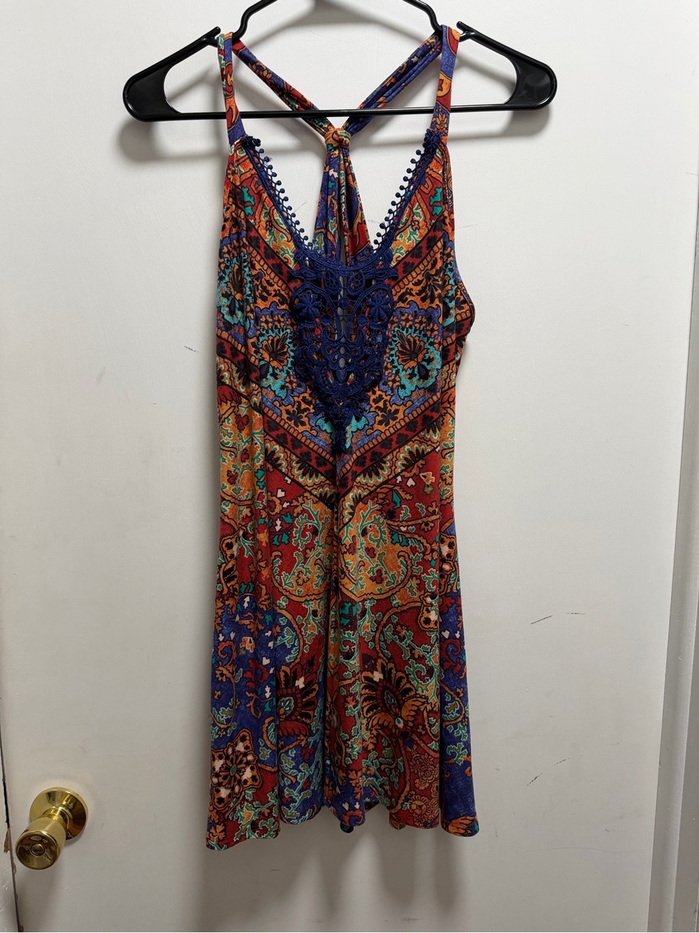 In Bloom By Jonquil Bohemian Artsy Womens Top Sz L Asymmetric Gypsy